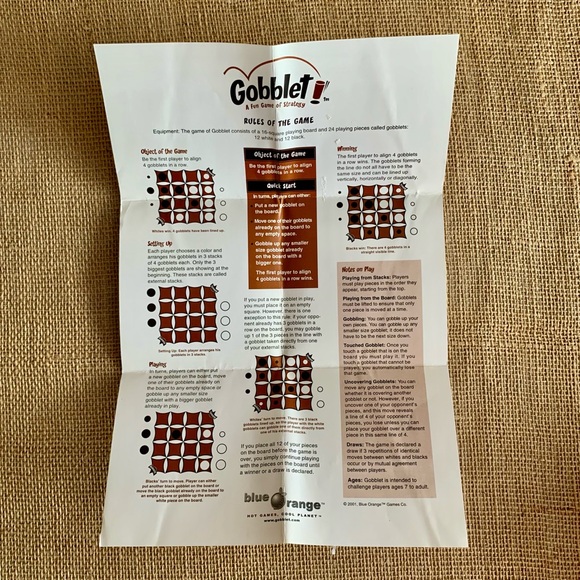 BLUE ORANGE GAMES GOBBLET All Wood Tic Tac Toe Stacking Game Award Winning - Picture 15 of 15